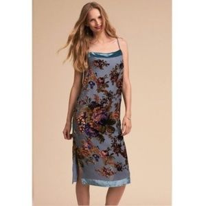 Anthropologie BHLDN Carlson Burnout Velvet Dress